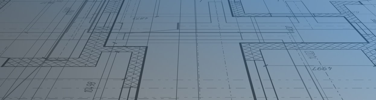 Close-up of a blueprint of a building